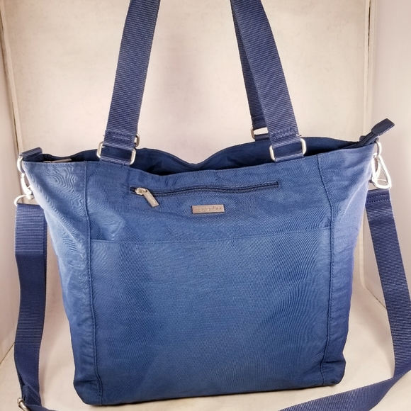 BAGGALLINI SLATE BLUE LAPTOP DOCTOR SATCHEL CROSSBODY NYLON PURSE SHOULDER BAG - Picture 10 of 12